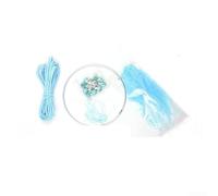 Explora tu creatividad con un kit de bricolaje para atrapasueños con elegantes diseños de plumas (azul)