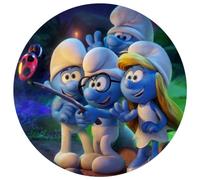 Explora un mundo de sabor azul con nuestras obleas comestibles inspiradas en Los Pitufos