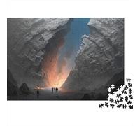 Exploración Cueva Gigante Puzzle de 1000 Piezas Papel para Adultos Escenario Natural Misterioso Juego de Puzzle 1000 Piezas Relajación Interacción Familiar Regalo Decorativo 70x50cm/1000pcs