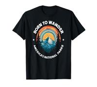 Explorador Aventurero Parques Nacionales Retro Sendero Camiseta