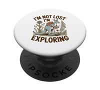 Explorador Canguro No Perdido Estoy Explorando Aventura PopSockets PopGrip Adhesivo