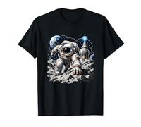 Explorador de Aterrizaje Lunar Astronauta del Espacio Profundo Camiseta