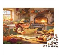 Explorador de Cocina de Cuento Puzzle para Adultos Puzzle de 1000 Piezas Papel Escena de Panadería Relajante Actividad Familiar Decoración Regalo 52x38cm/1000pcs