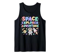 Explorador Espacial Aventura niños gráfico Lindo Dibujos Animados Camiseta sin Mangas