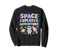 Explorador Espacial Aventura niños gráfico Lindo Dibujos Animados Sudadera