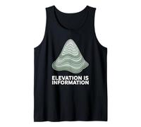 Explorador Mapa Topografico Elevation Is Information Camiseta sin Mangas