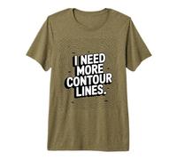 Explorador Mapa Topografico I Need More Contour Lines Camiseta Premium