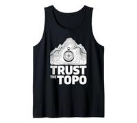 Explorador Mapa Topografico Trust The Topo Camiseta sin Mangas