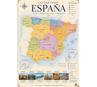 Explorando España - Guía Maestra del Viajero: Atlas Ilustrado