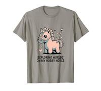 Explorando Mundos En Mi Hobby Caballo Niños Fantasía Camiseta