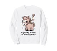 Explorando Mundos En Mi Hobby Caballo Niños Fantasía Sudadera