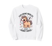 Explorando Mundos En Mi Hobby Caballo Niños Fantasía Sudadera