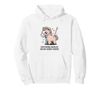 Explorando Mundos En Mi Hobby Caballo Niños Fantasía Sudadera con Capucha