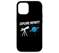 Explorar Infinity Astronomy Telescopio Saturno Diseño Espacial Carcasa para iPhone 12/12 Pro