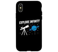 Explorar Infinity Astronomy Telescopio Saturno Diseño Espacial Carcasa para iPhone X/XS