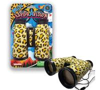 ExplorAvision - Prismáticos Big Cat de Deluxebase. Prismáticos compactos y portátiles para niños. Juguetes de Animales de zoológico para niños y niñas.