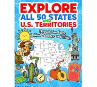 Explore All 50 States and U.S. Territories Through Fun Facts, Word Searches, and Trivia!: English Language Arts (Informational Text and Research) and ... Workbook for Grades 2-5, Classroom and Home