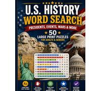 Explore American History One Word at a Time: 50 Relaxing Large Print Word Search Puzzles
