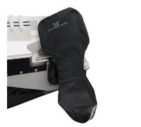 Explore Land Fade Resistant Full Outboard Motor Cover - Waterproof Upgraded Strong 600D Heavy Duty Boat Engine Covers Fit for Motor 60-100 HP, Black