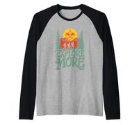 Explore More! Hiking Scouts BSA Cub Scouting Outdoor Camiseta Manga Raglan