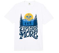 Explore More! Hiking Scouts BSA Cub Scouting Outdoor Comfort Colors Adult Heavyweight T-Shirt