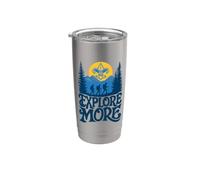 Explore More! Hiking Scouts BSA Cub Scouting Outdoor Vaso térmico de acero inoxidable de doble pared