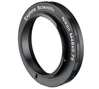 EXPLORE SCIENTIFIC Anillo de cámara M48x0.75 para | Rosca hembra M48, apertura libre 41,2 mm, sin viñeteo, recorrido óptico 8,0 mm, aluminio anodizado negro mate, 30 g