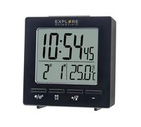 Explore Scientific RDC1005 Negro Reloj Control por Radio Con Despertador
