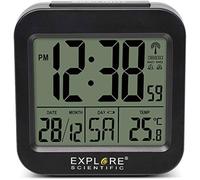 Explore Scientific RDC1008 Reloj Despertador Digital Cuadrado Temperatura Nuevo