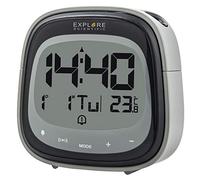 EXPLORE SCIENTIFIC RDP-3007 - Reloj despertador proyector, touch key, temperatura interior, radio controlado, control tactil, proyeccion 180º, alarma dual, color negro