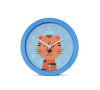 Explore Scientific Reloj analógico con Despertador para niños con Tigre | Reloj colorido para colgar en la pared o de mesa, con esfera de 16 mm, fácil de leer, con 3 manecillas