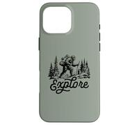 Explore Vintage Hiking Bigfoot Backpacking Sasquatch Carcasa para iPhone 16 Pro MAX