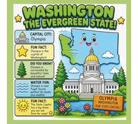 Explore Washington! A Kids' Coloring & Activity Book of the Evergreen State: Featuring Mount Rainier, Space Needle, Orcas, State Symbols & More - A ... Kids Ages 4-8 (Fun Facts of the Fifty States)