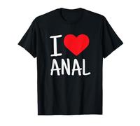 Exploring Sexual Times Designs Adultos Camiseta Camiseta Unisex-Adultos Black Pequeño Manga de doble puntada T-Shirt Humorous-Anal-Sex T-Shirt