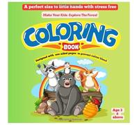 Exploring the forest | colouring book for the kids | Activity book for kids: Easy to finish| Stress free