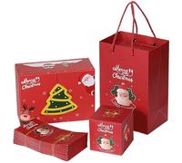 Explosion Box Sorpresa Plegable Pop-Up Hucha con 10 Cajas de Rebote Bolsa Sobre Rojo Titular de Efectivo para Cumpleaños - Explosión Sorpresa