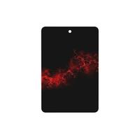 Explosion Burst - Ambientador de coche con impresión roja y negra, 10 hojas perfumadas para colgar