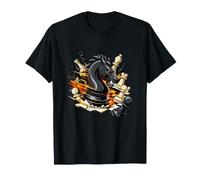 Explosión épica de Batalla de ajedrez Black Knight Camiseta