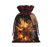 Explosion Firework 3D - Bolsa resistente con cordón de 4.7 x 6.9 pulgadas, bolsa de regalo moderna y práctica para necesidades diarias, 1 unidad