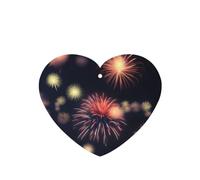 Explosion Firework 3D Printing - Ambientador para coche, 10 piezas, hojas aromáticas, accesorios para colgar en el coche con cuerdas para decoración