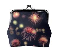 Explosion Firework - Cartera minimalista ligera con impresión 3D para viajes escolares y de trabajo, Black, Talla única, Bolsa para monedas