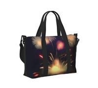 Explosion Fireworks - Bolsa de mano portátil plegable con impresión 3D para fin de semana, viajes, gimnasio, vacaciones