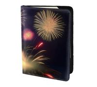 Explosion Fireworks - Soporte para pasaporte con impresión 3D, artículos esenciales de viaje, cartera antirrobo para tarjetas y pasaportes, tamaño para adaptarse a todos los pasaportes estándar