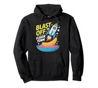 Explosión hacia Flavor Town Rocket Banana Design Sudadera con Capucha