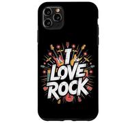 Explosión musical I Love Rock Bold Guitar Carcasa para iPhone 11 Pro Max