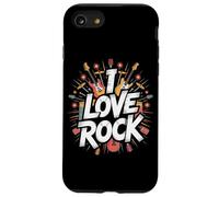 Explosión musical I Love Rock Bold Guitar Carcasa para iPhone SE (2020) / 7 / 8