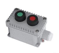 Explosion- para la prueba de la caja del botón 220V 10A IP65, interruptor de parada del comienzo de 2 agujeros con la entrada G3/4, estación de control de la aleación de aluminio para la fábrica de