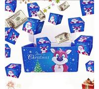 Explosion Wrap-Pop Up Surprise Money Box Christmas, Christmas Money Explosion Box with Confetti Cash Luxury for Birthday Anniversary Valentine Proposal Surprise Your Loved Ones (Blue,15 boxes)