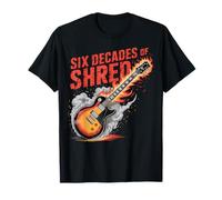 Explosivo de Guitarra Six Decades of Shred 60 cumpleaños Camiseta