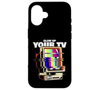 Explota tu televisor (declaración antipropaganda y gráfico de Tubo) Carcasa para iPhone 16